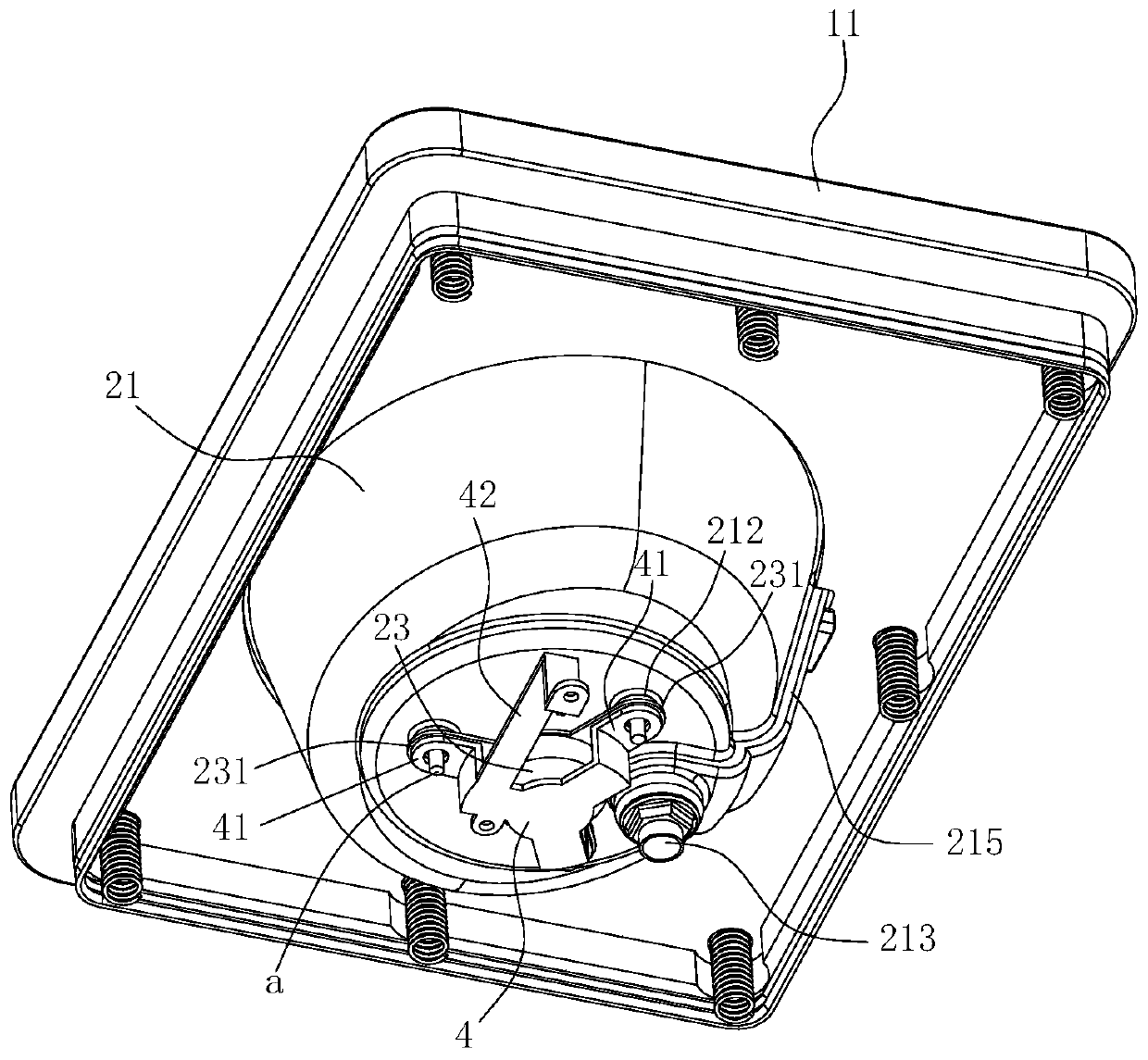 Counter basin type cleaning machine