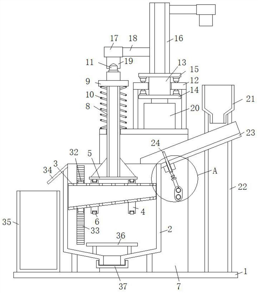 Deep-frying device for chicken processing