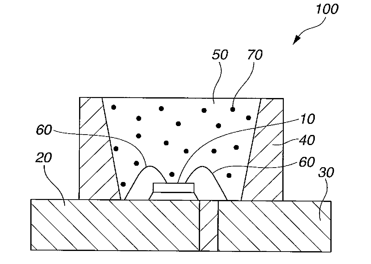 Light-emitting device, method for manufacturing same, and molded part