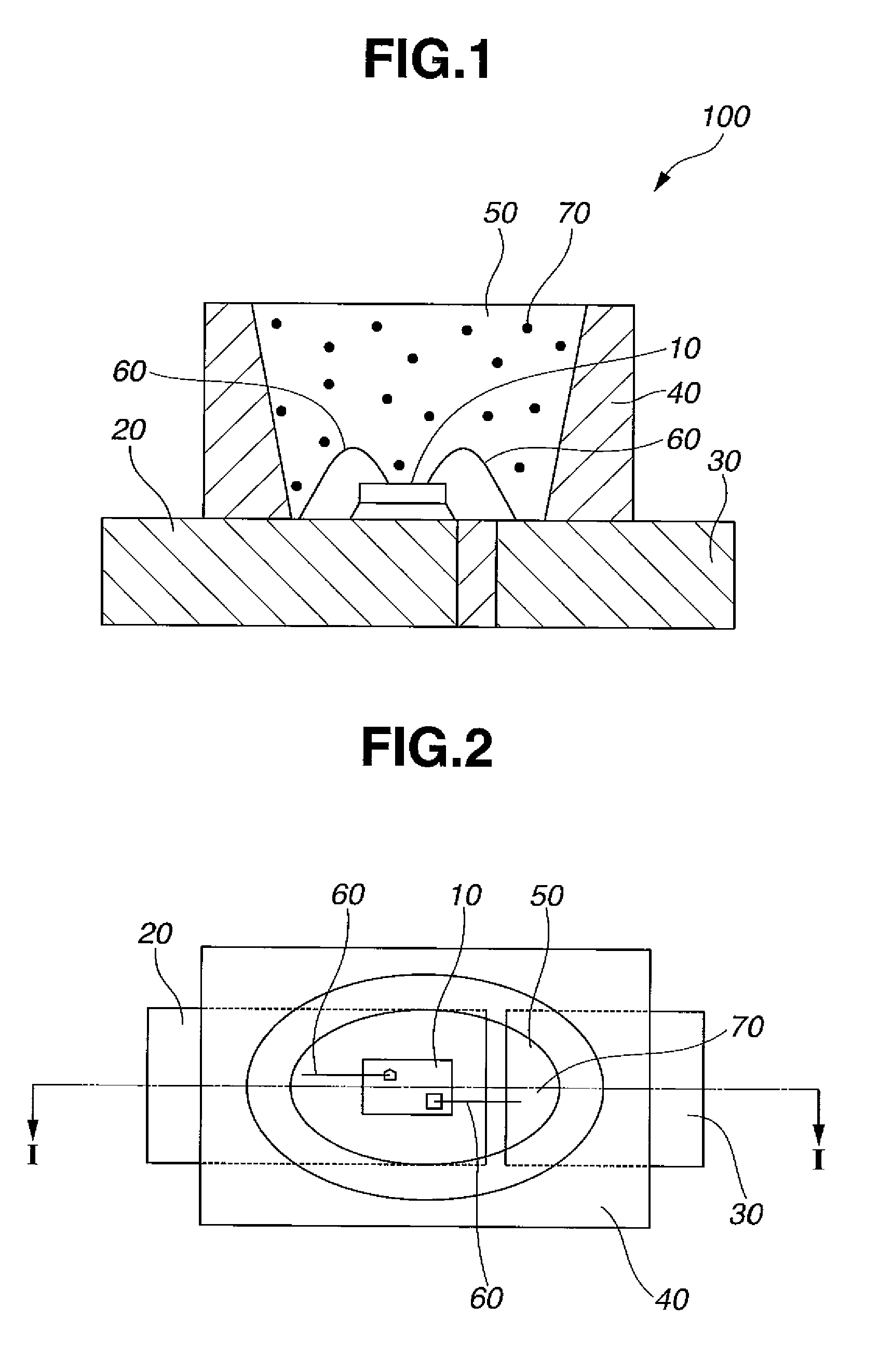 Light-emitting device, method for manufacturing same, and molded part