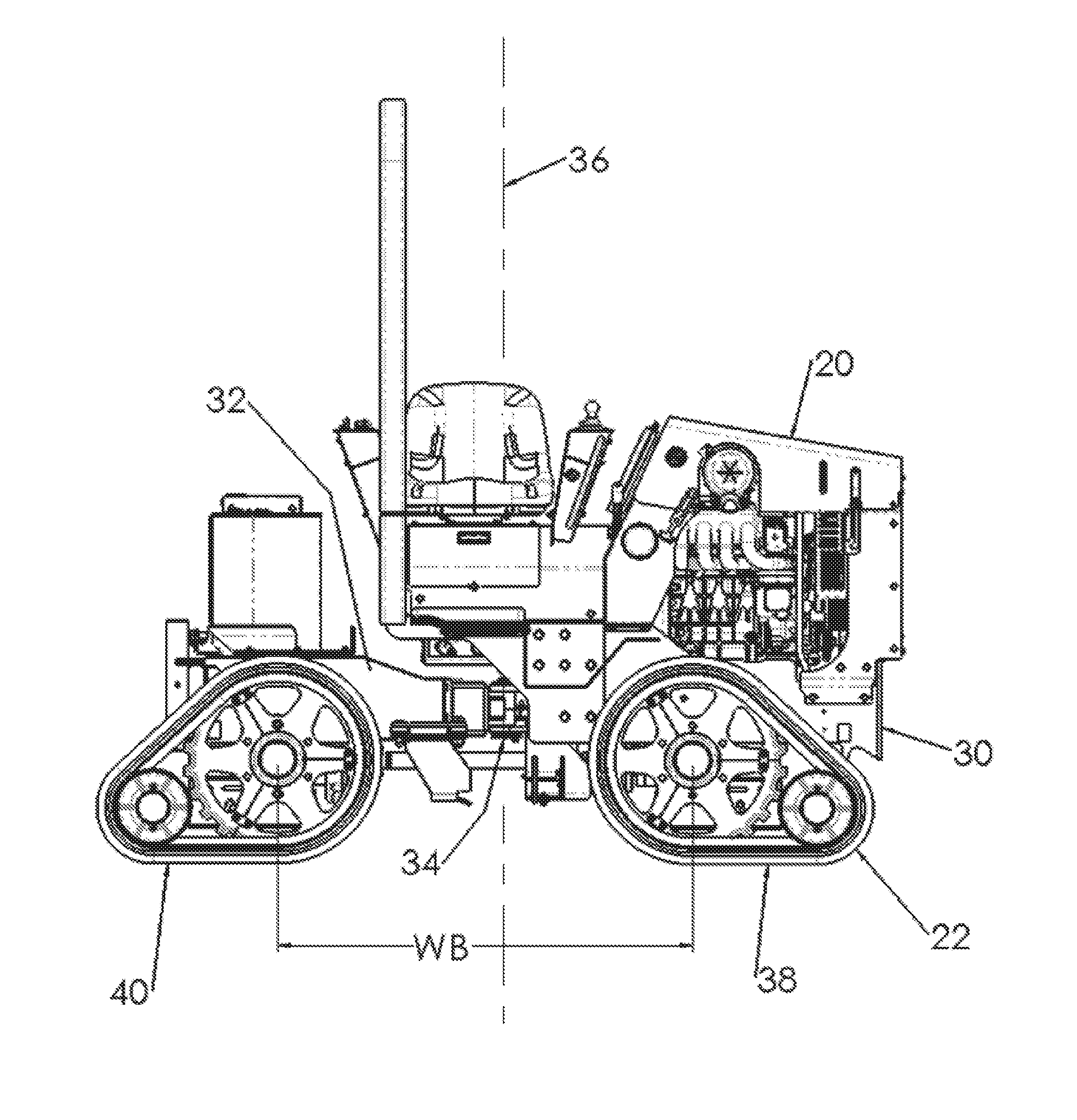 Tractor with track drive