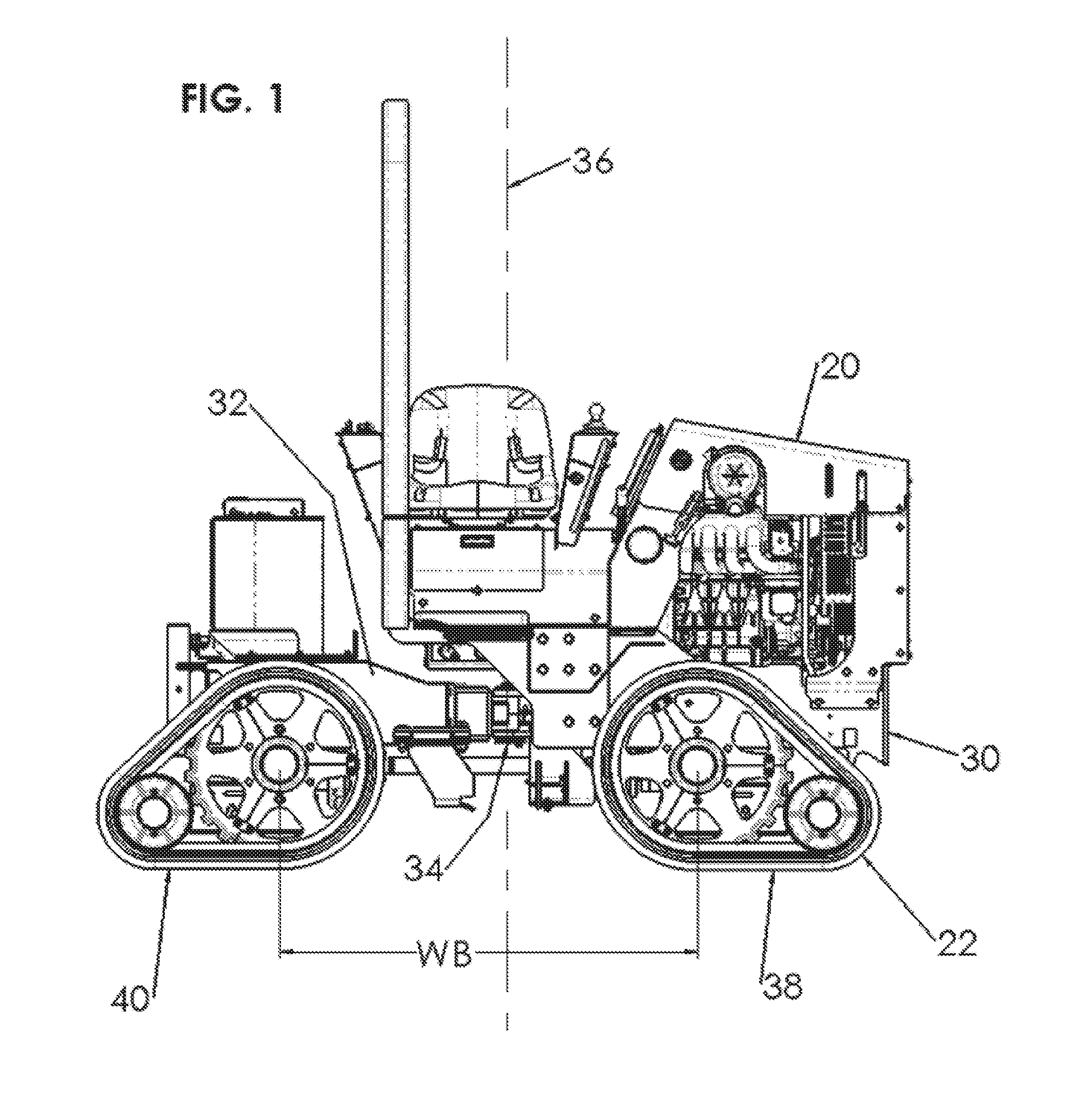 Tractor with track drive