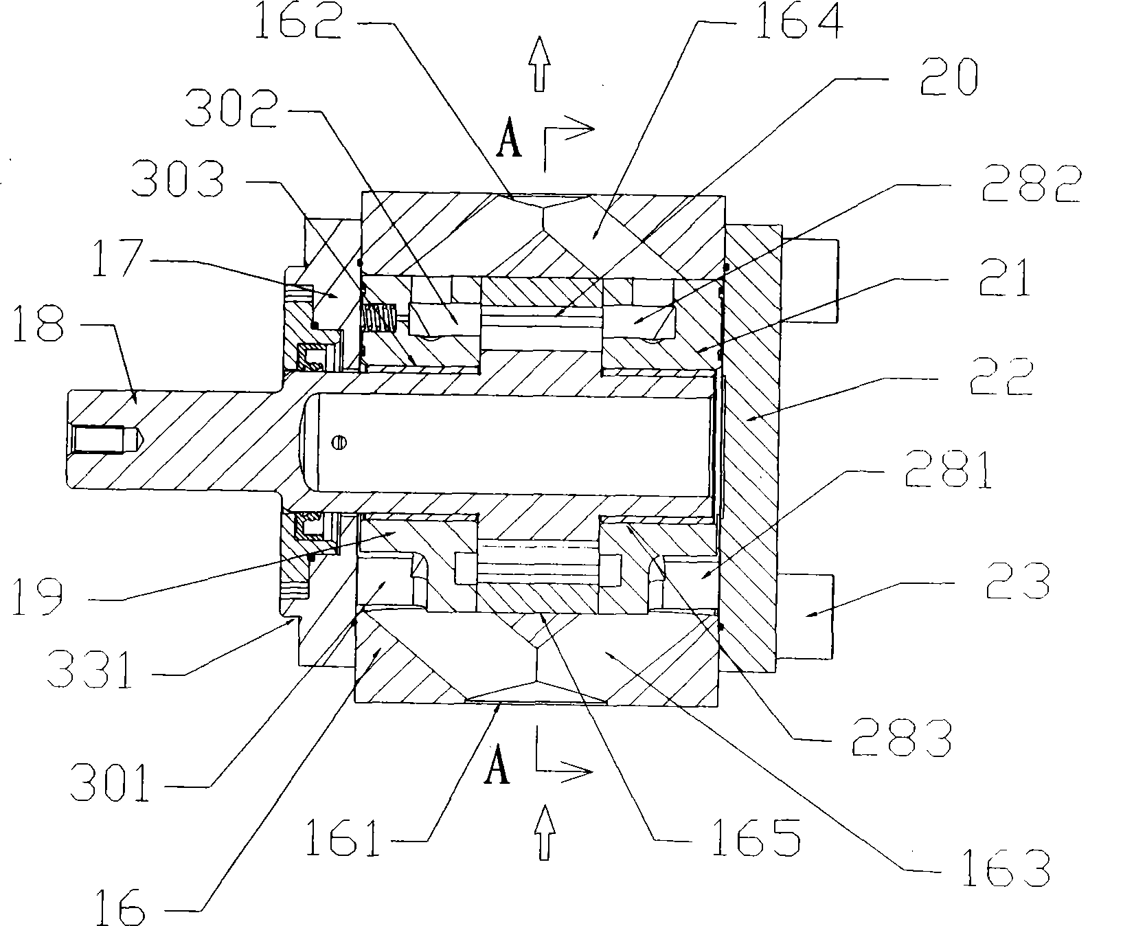 Modular internal gear pump or motor