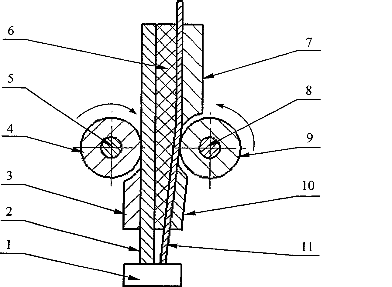 Non-conducting material spark milling electrode tip