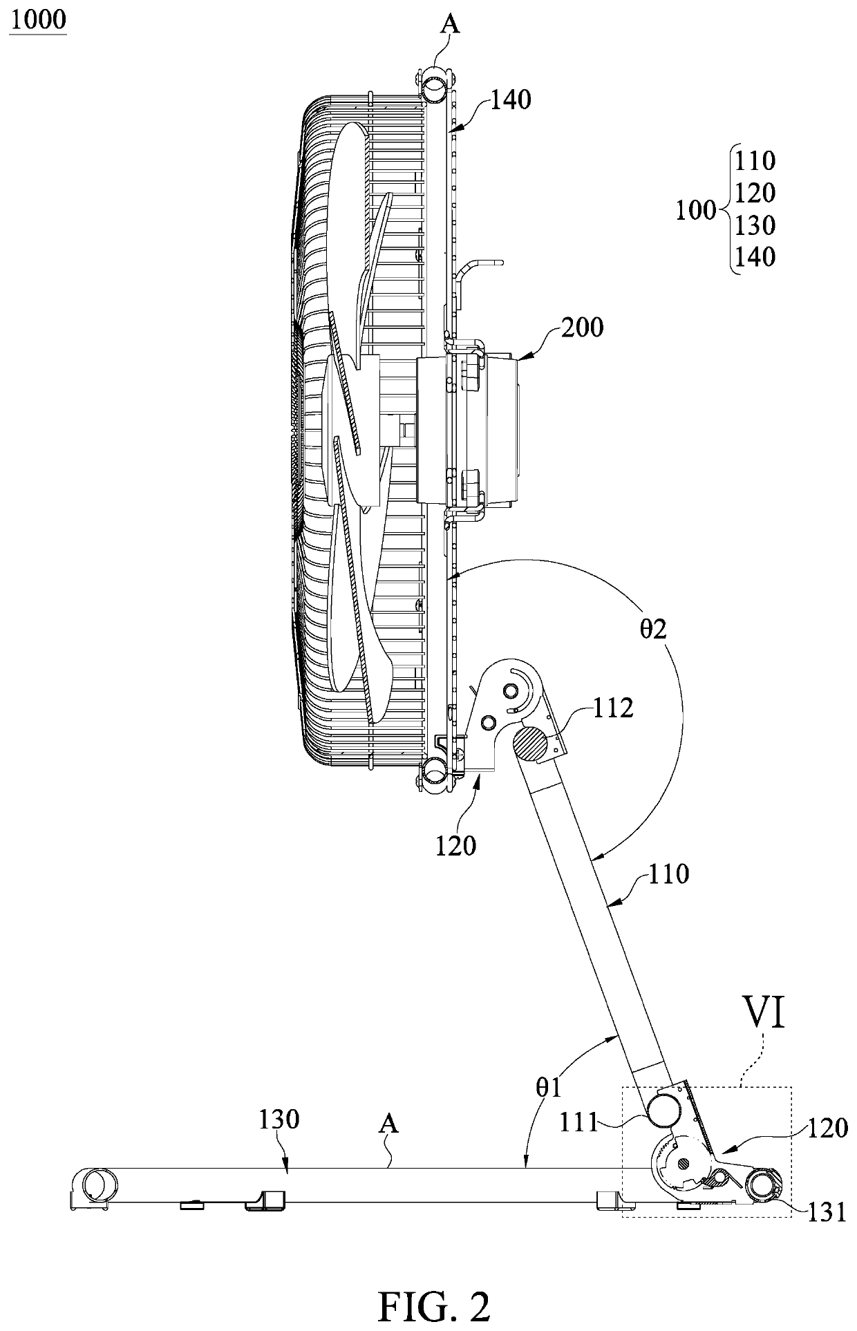 Fan device and fan holder