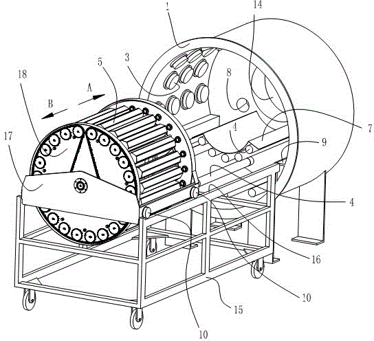A planetary workpiece holder of a vacuum coating machine