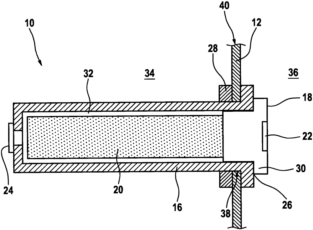 Drying device and battery system and motor vehicle having the same