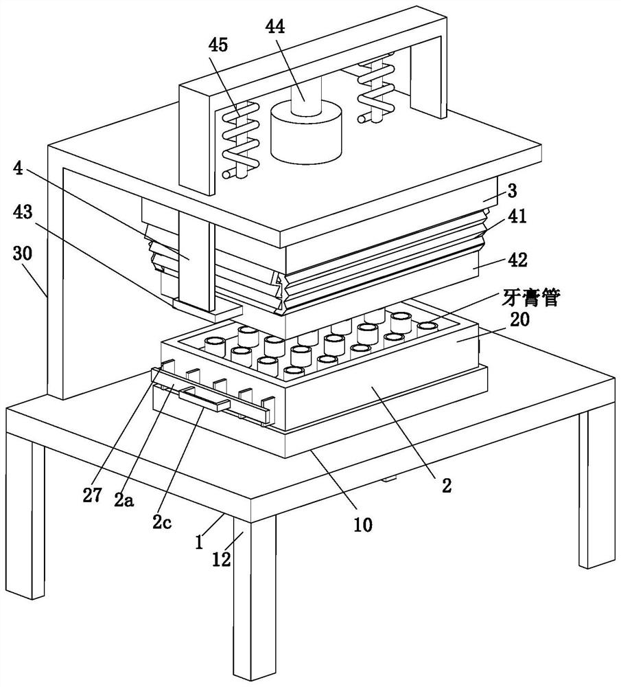 Production and filling treatment method of antibacterial whitening active peptide toothpaste