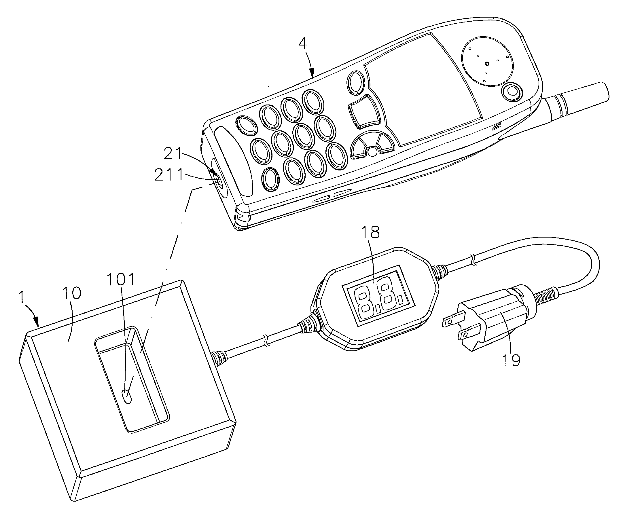 Method for identification of a light inductive charger
