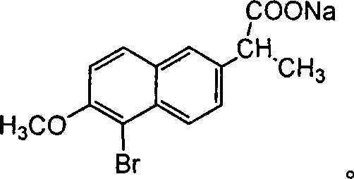 Industrial synthesis technique for DL-naproxen