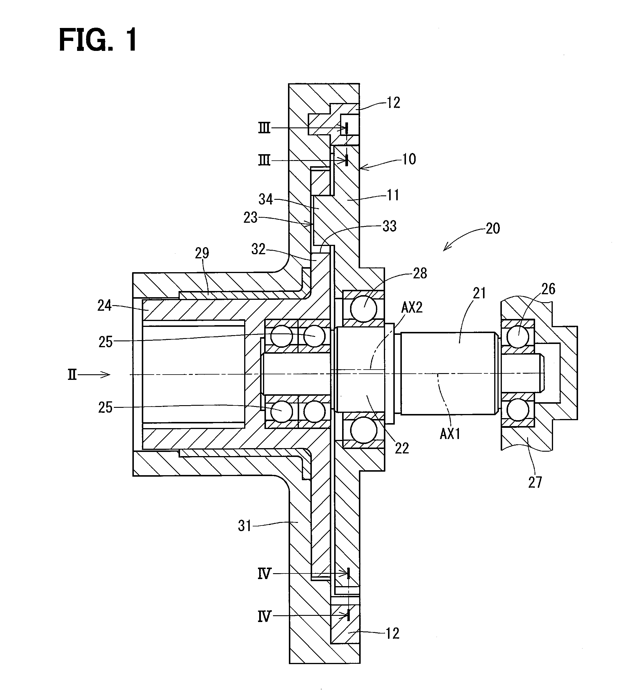 Planetary gear train of internal engagement type