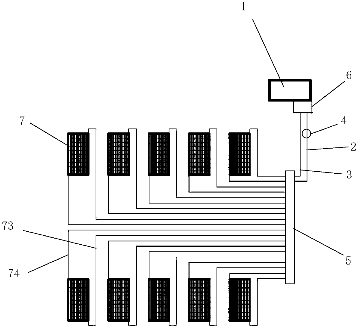 Capillary network solar energy acquisition system
