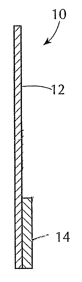 Stabilized test strip for the detection of hydrogen peroxide