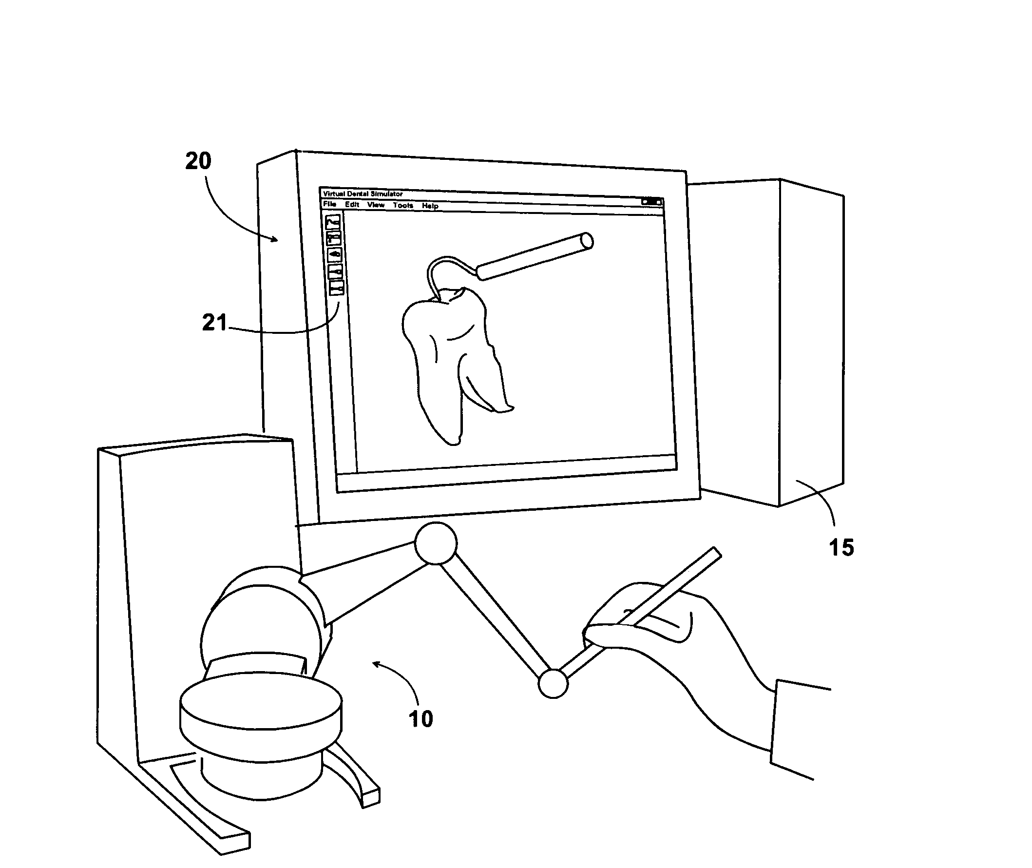 Methods and apparatus for simulating dental procedures and for training dental students