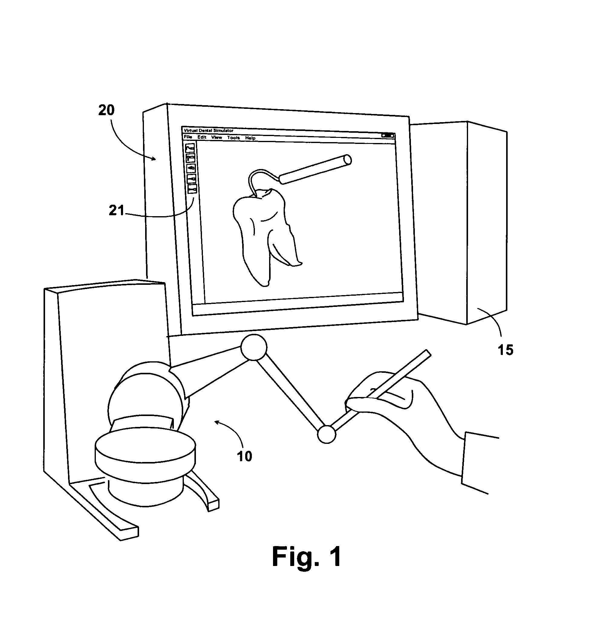 Methods and apparatus for simulating dental procedures and for training dental students