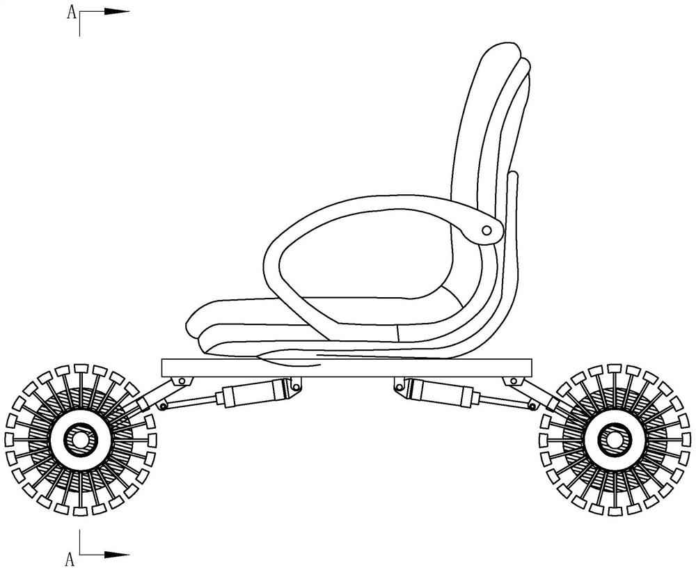 Patient rehabilitation wheelchair with adjustable wheel inclination angle