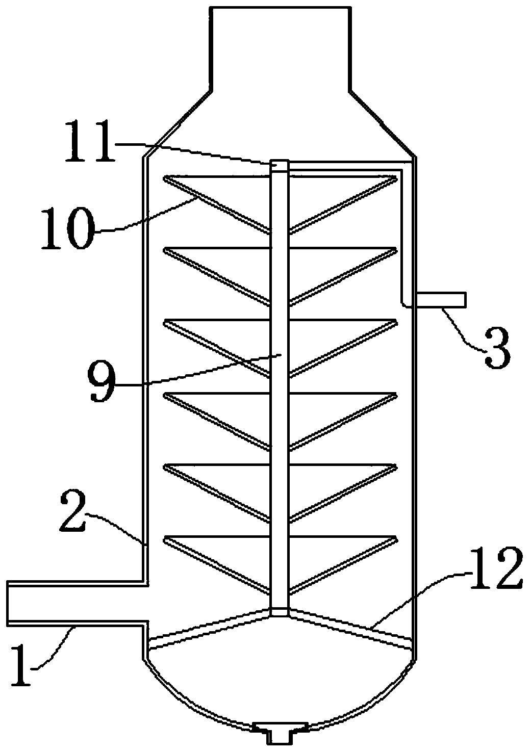 Waste gas treatment equipment for grease production