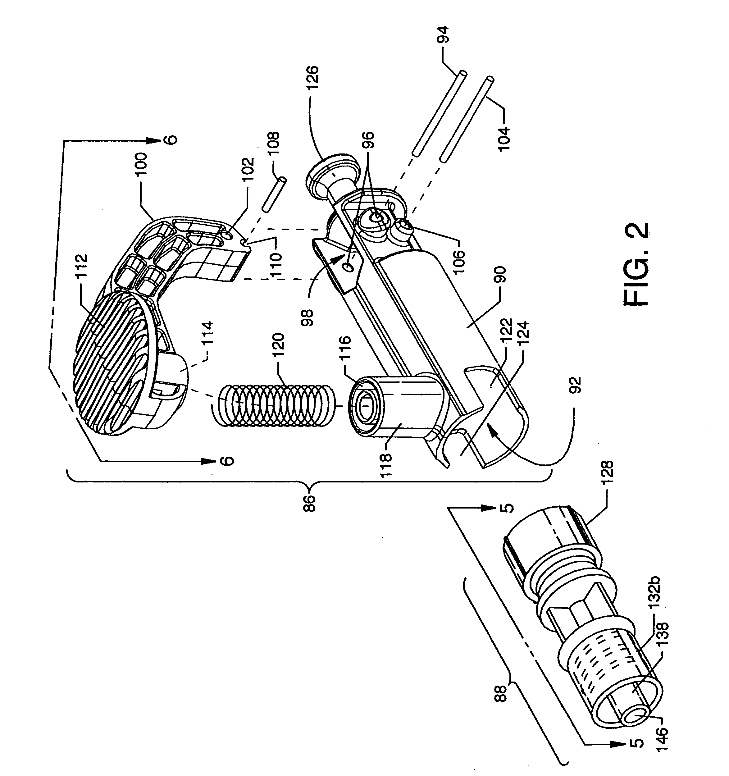 Gas inflation/evacuation system incorporating a reservoir and removably attached sealing system for a guidewire assembly having an occlusive device