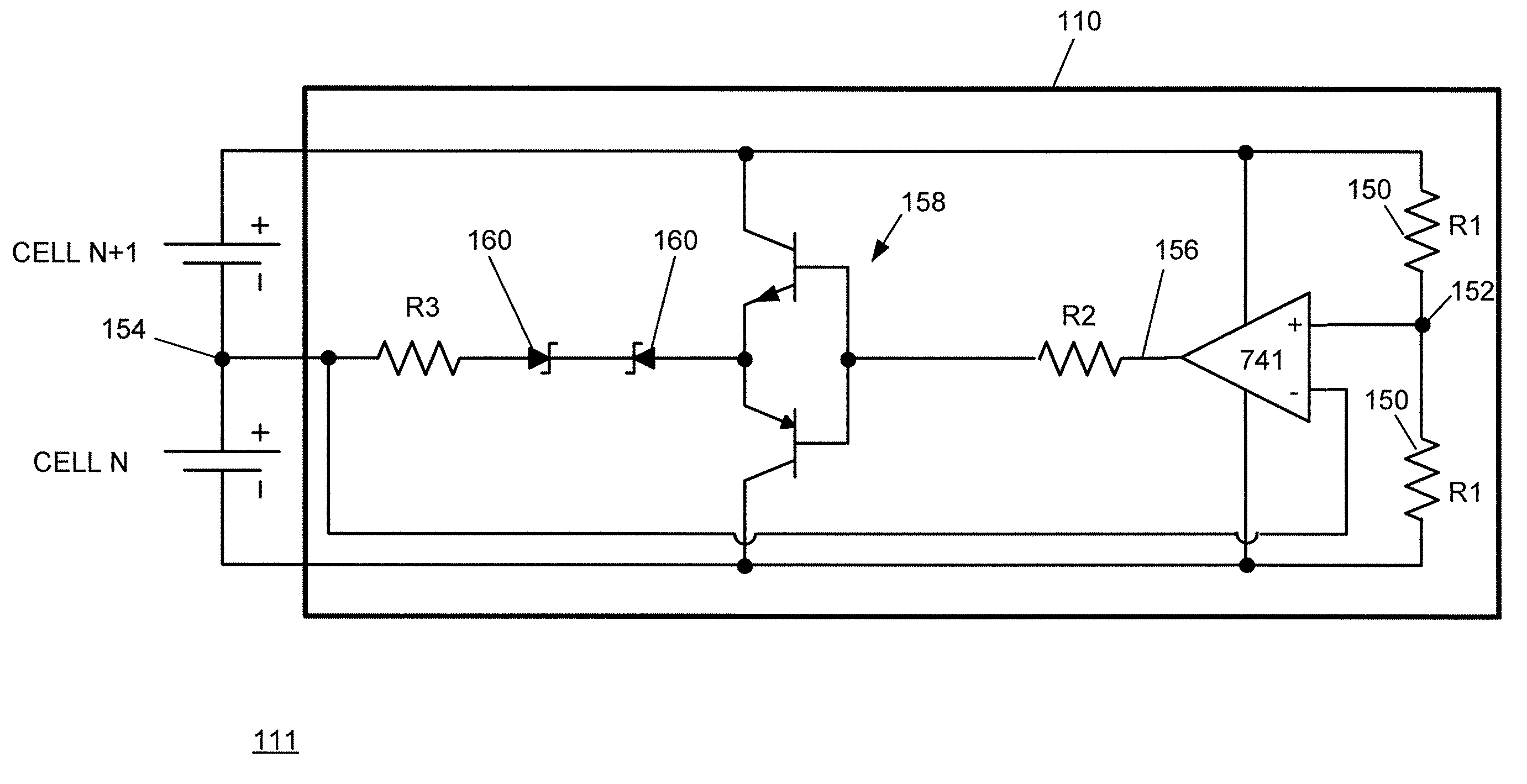 Method and system for monitoring and balancing cells in battery packs utilizing optically coupled cell voltage selection signal, cell voltage isolation amplifier, and zener diodes in balancing circuit
