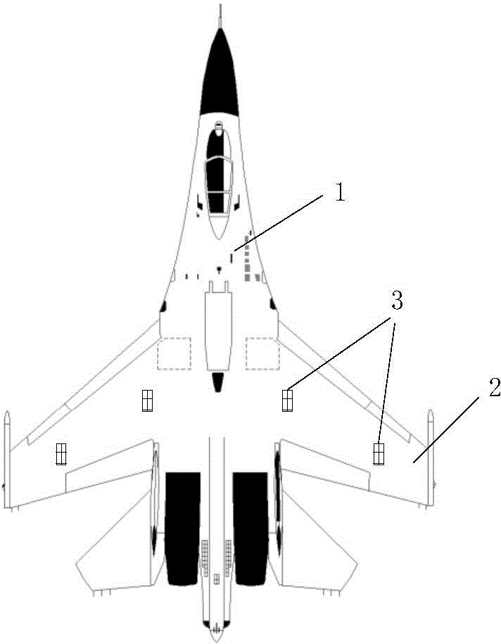 Interplane air grid system based large angle-of-attack flying airflow separation control method