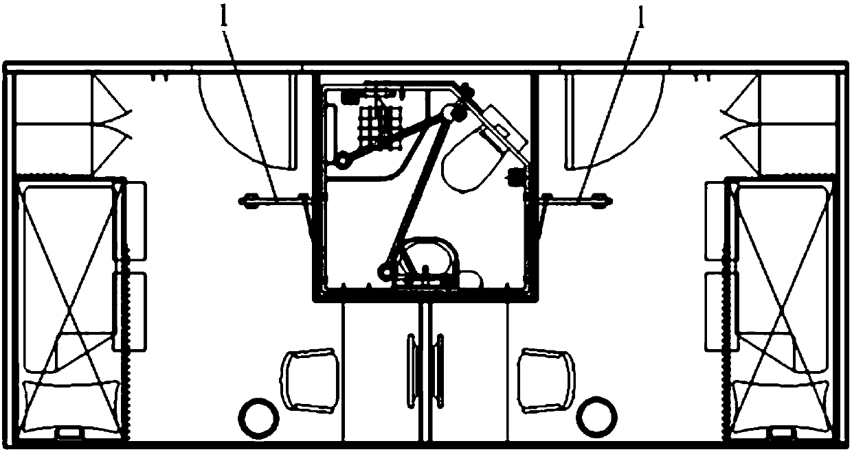 Multiple-door interlocking device