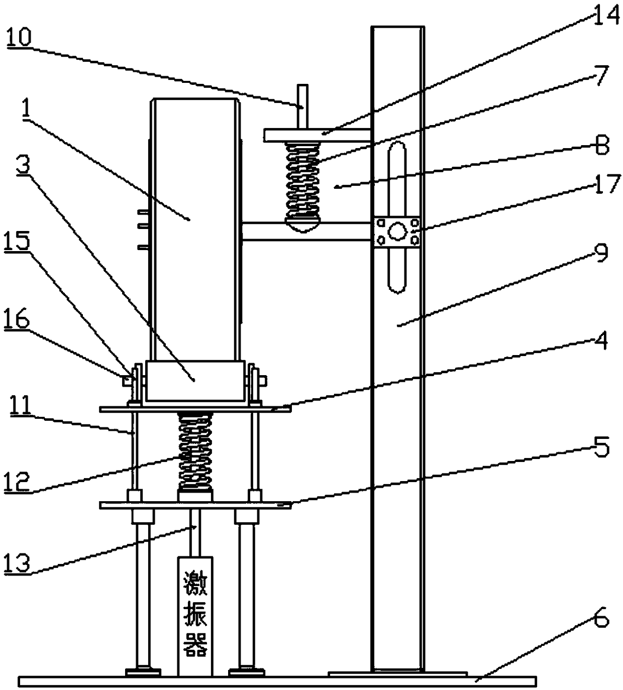 Hub motor experiment bench device and experiment system thereof