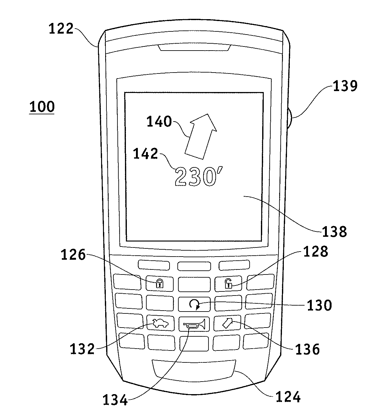 Parked Vehicle Location Information Access via a Portable Cellular Communication Device