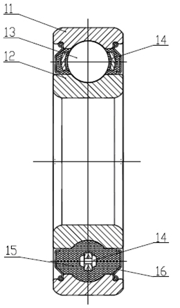 Rolling bearing and manufacturing method for solid lubricated rolling bearing