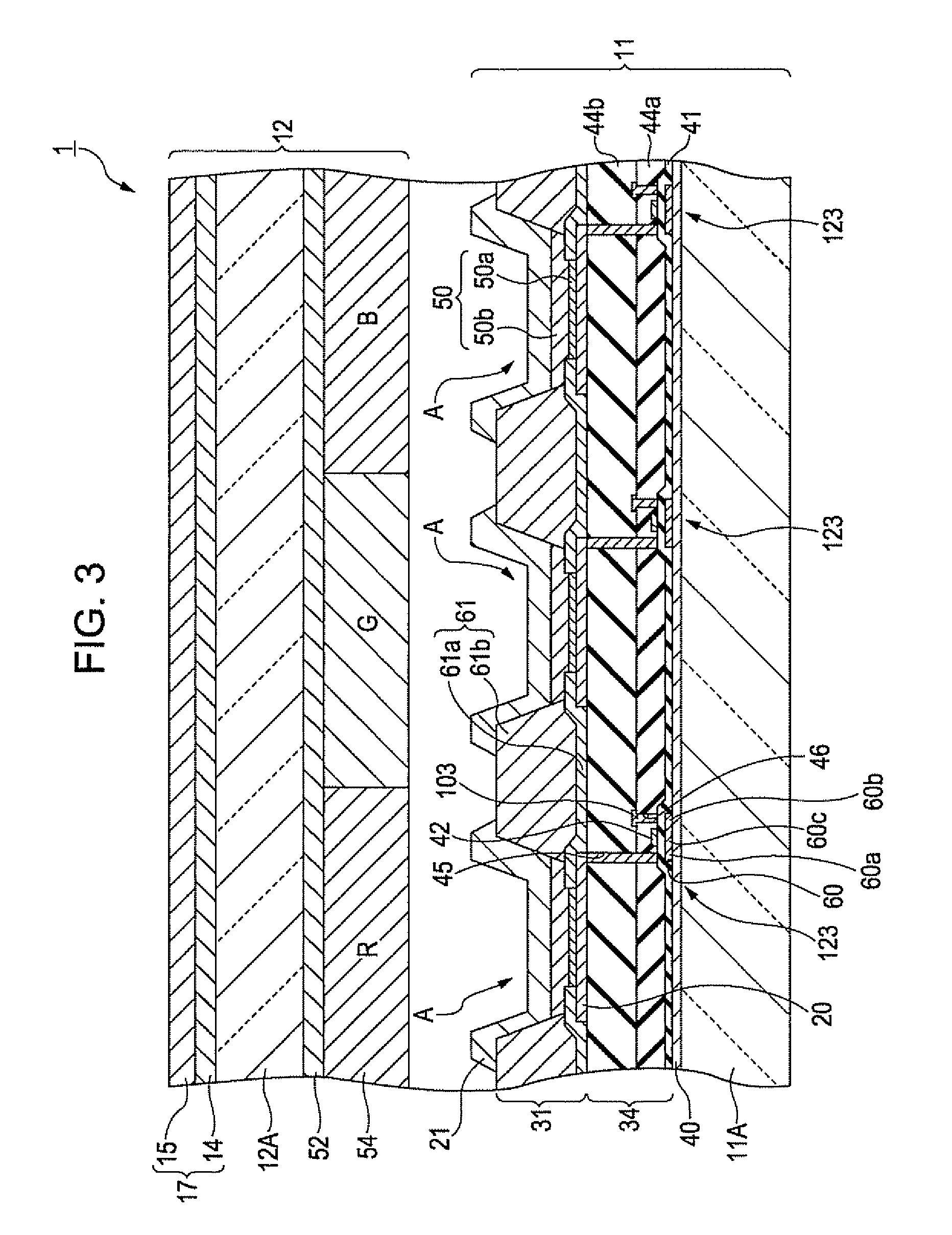 Organic Electroluminescence Device Having Input Function and Electronic Apparatus