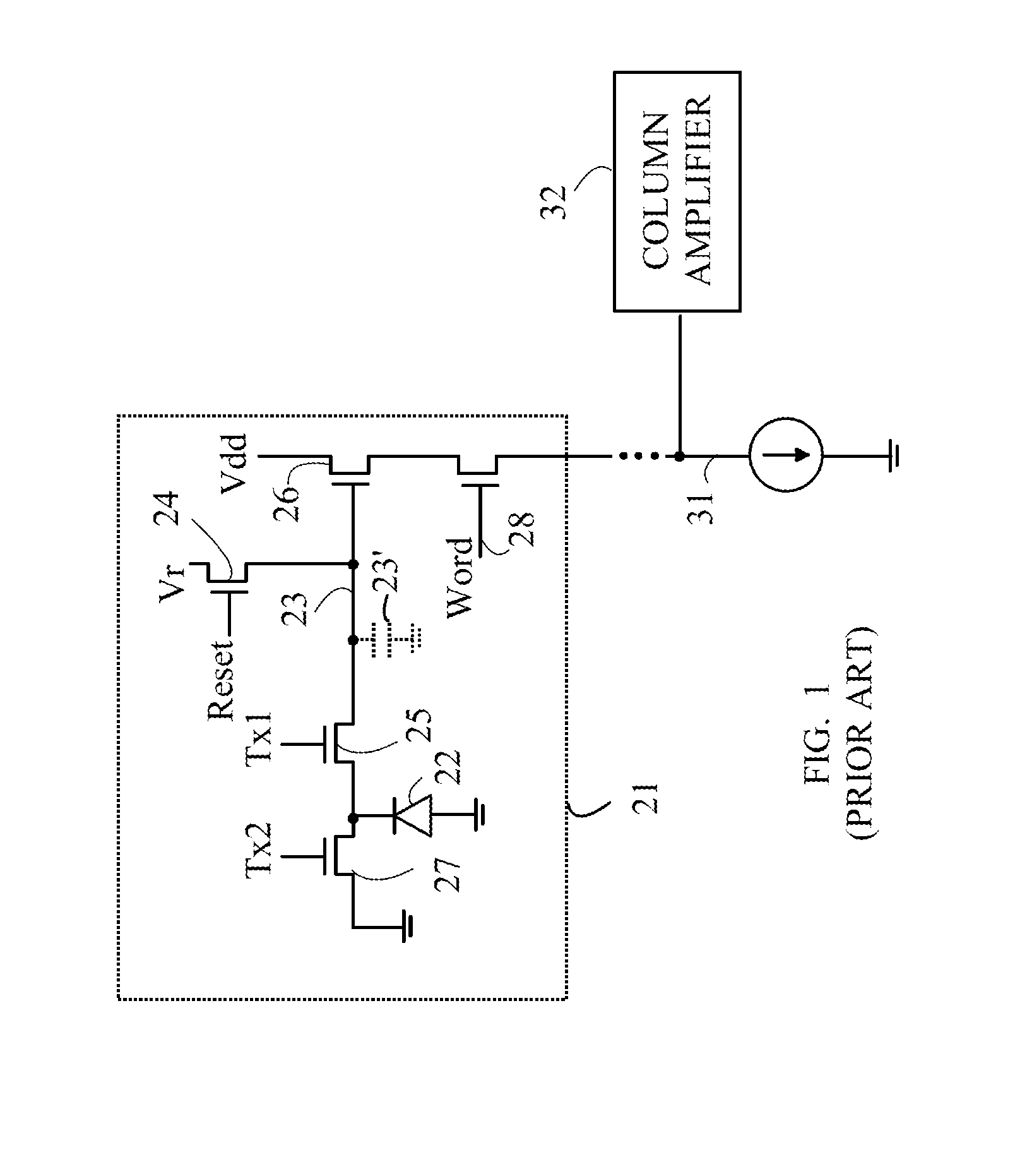 Imaging Array with Improved Dynamic Range Utilizing Parasitic Photodiodes