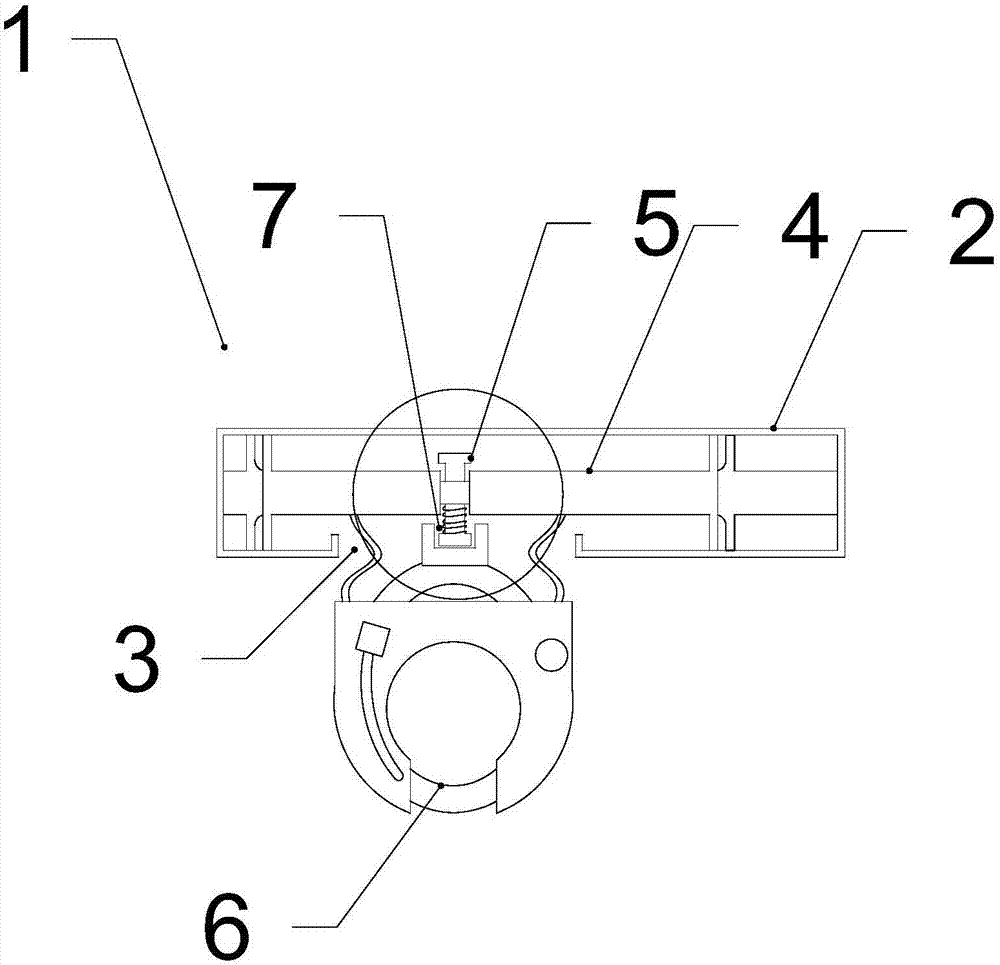 Umbrella sharing device and system and borrowing and returning method