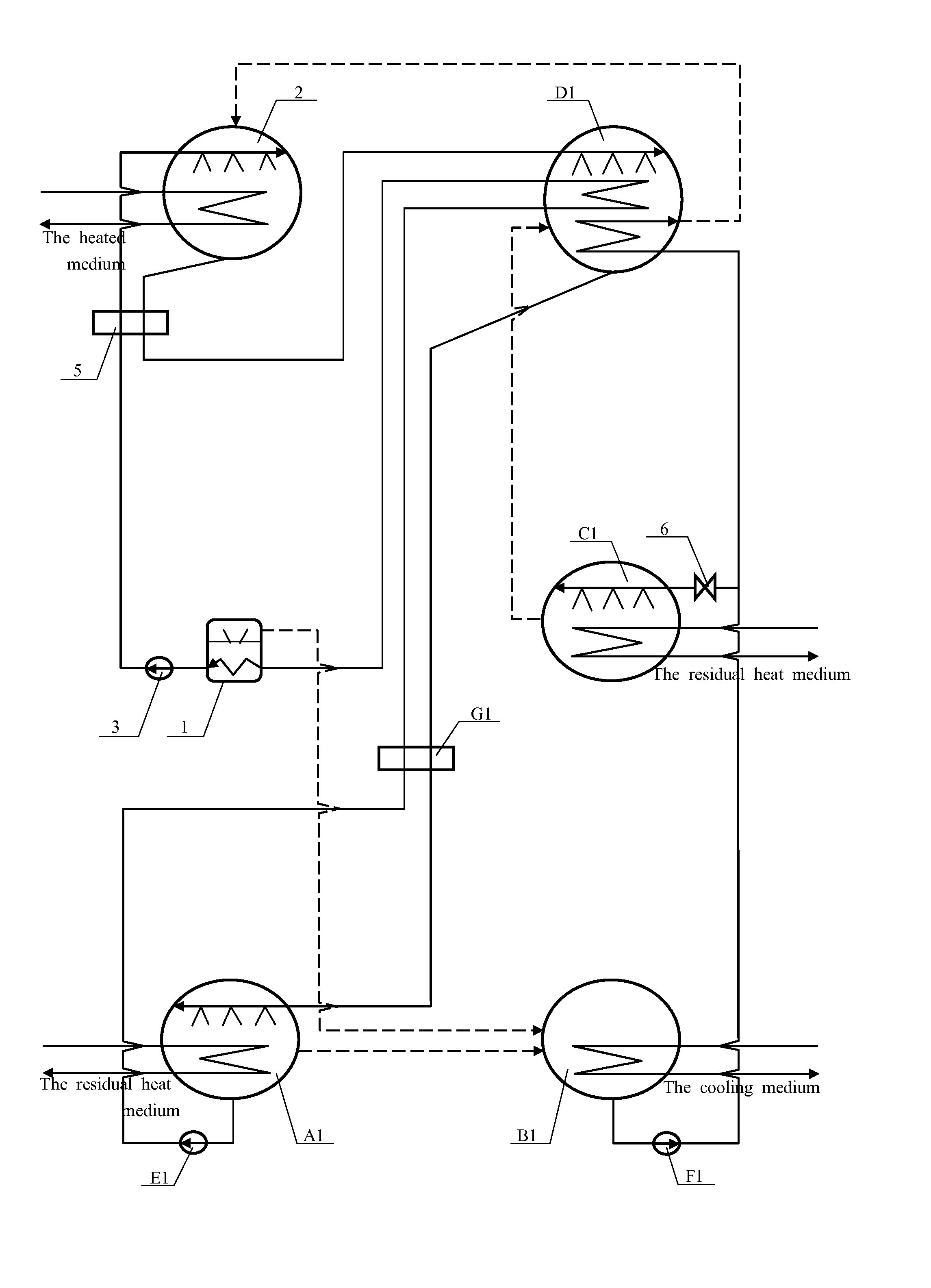 Method to improve heating temperature of heat pump and second-type high temperature absorption heat pump