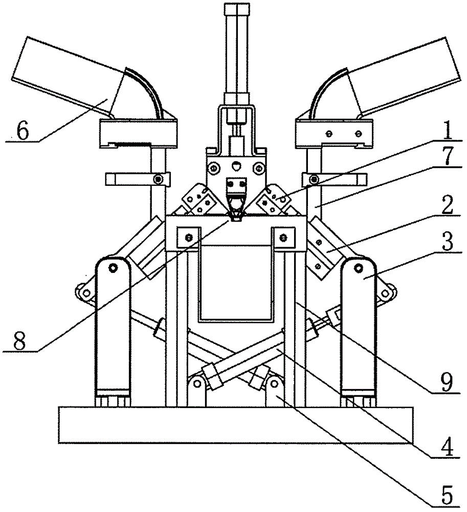 Mechanical structure and movement mode of automatic assembly machine for long tail ticket holder