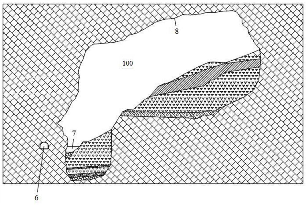 Construction method of backfilling base of railway crossing giant karst cave