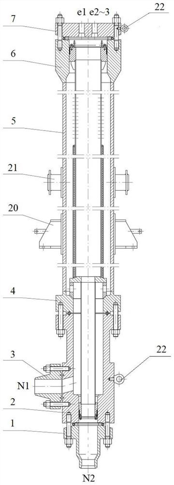 Vertical ammonia synthesis tower electric heater and gas heating method