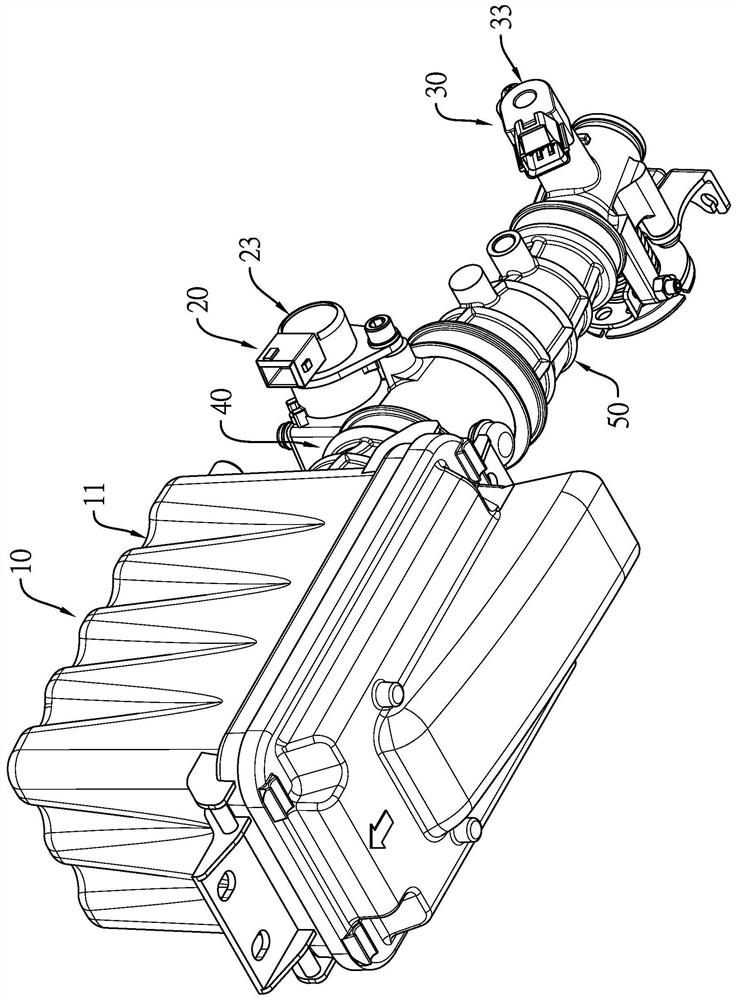 Single air inlet channel type air inlet adjusting structure