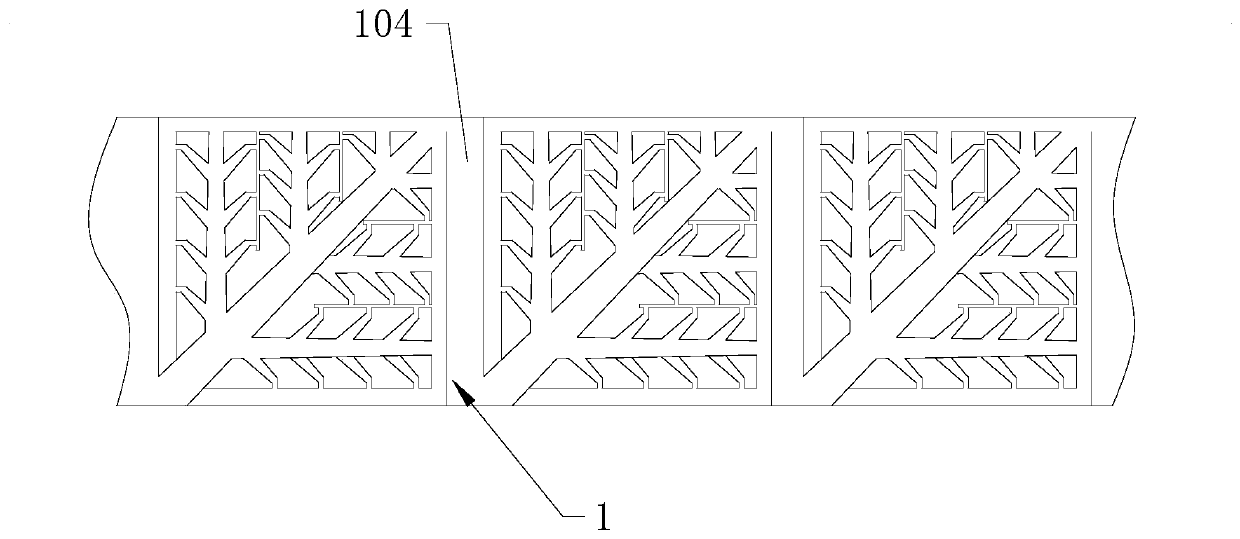Tree-shaped channel structure based double pole plate of hydrogen cell