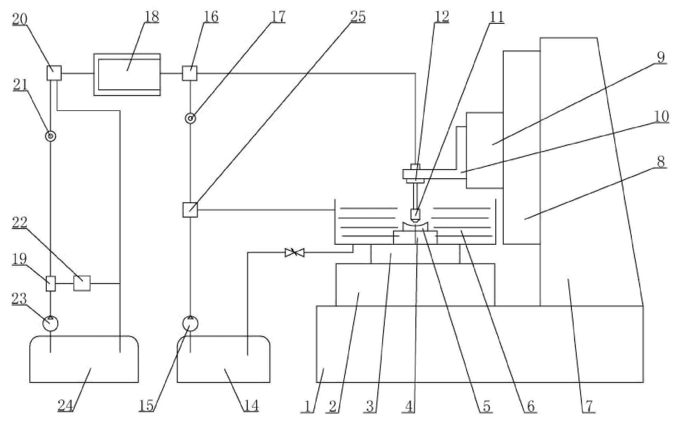 Dynamic pressure cavitation jet polishing device of colloidal flow and method