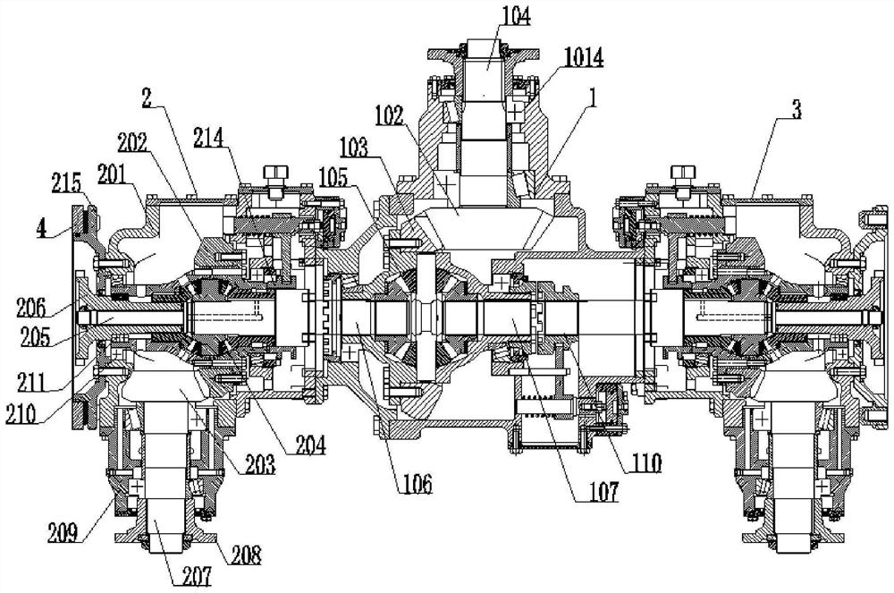 H-shaped transmission structure for vehicle and vehicle with H-shaped transmission structure