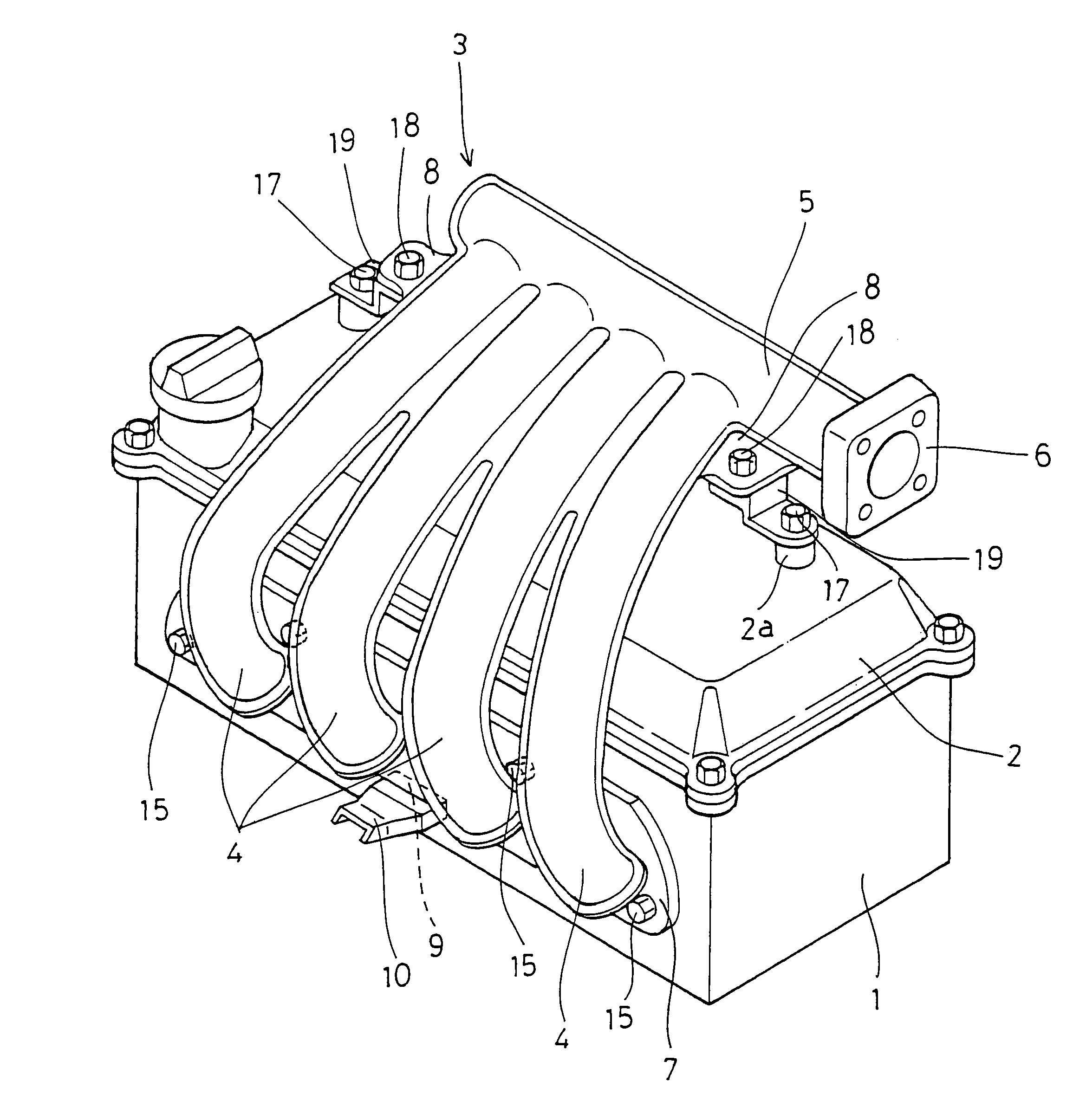 Installation structure of intake manifold