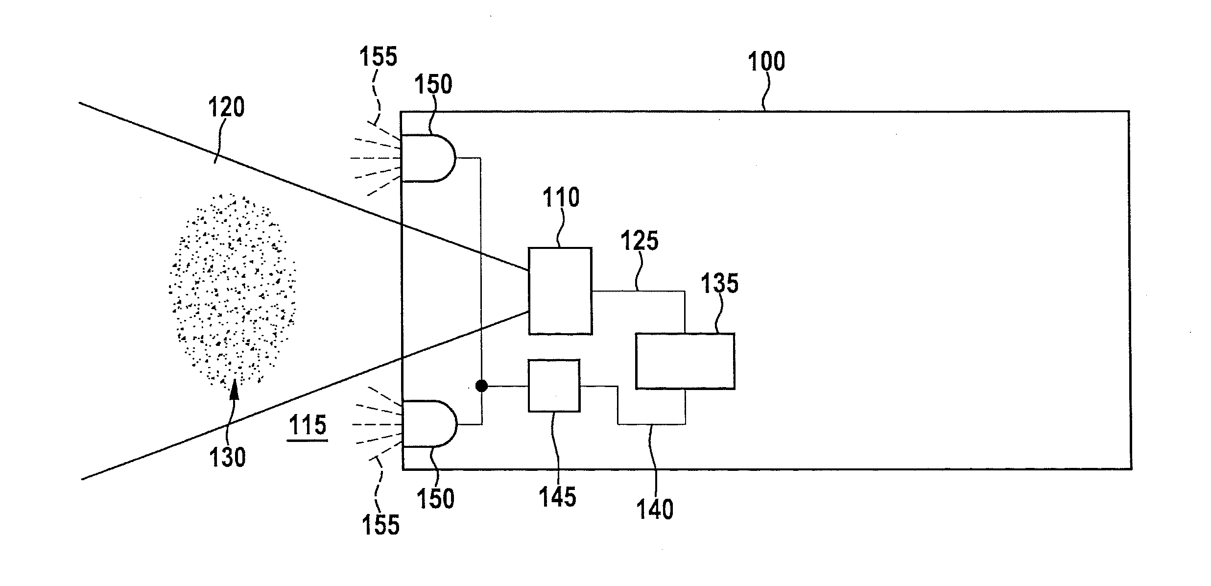Method and apparatus for recognizing an intensity of an aerosol in a field of vision of a camera on a vehicle