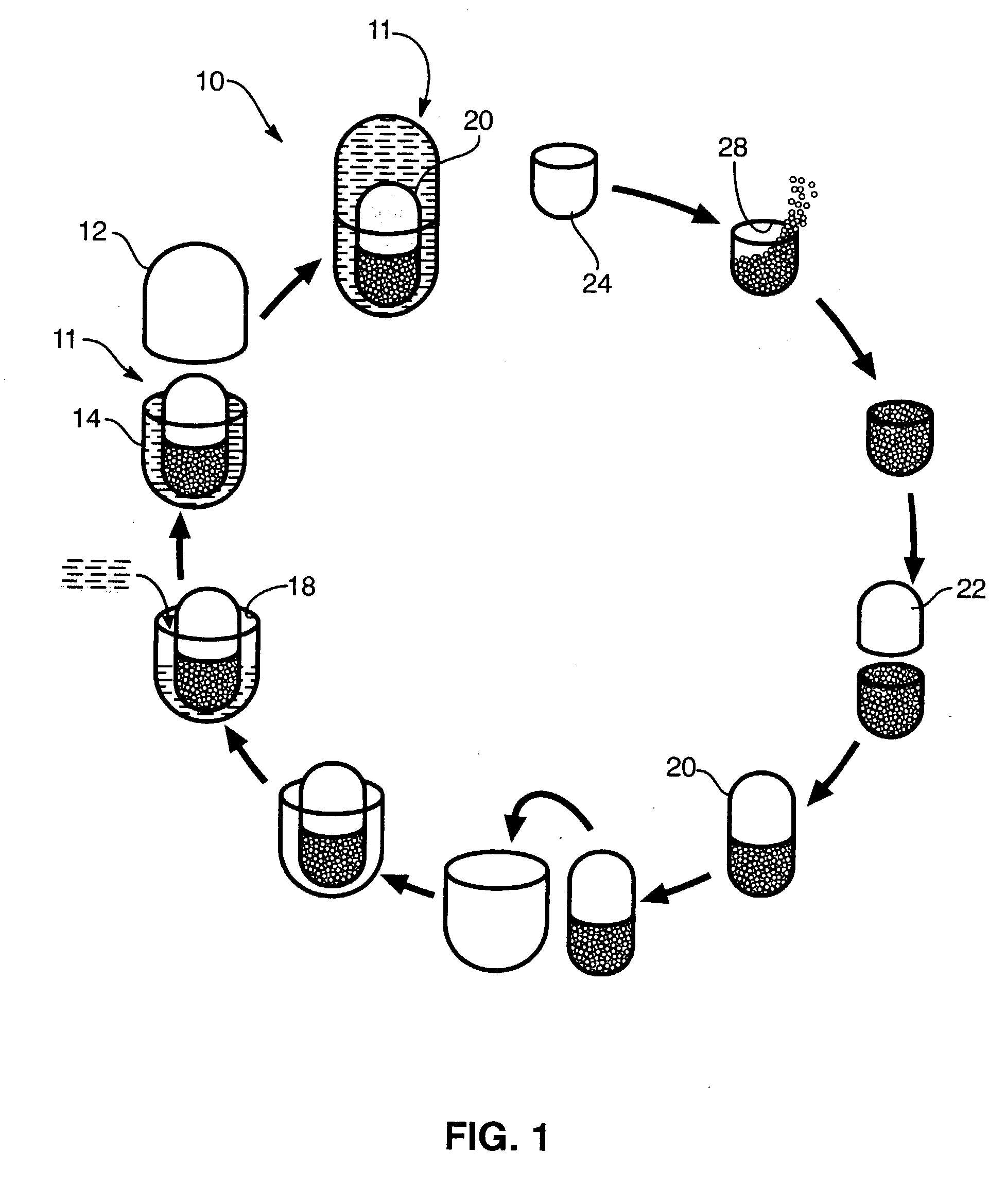 Process for encapsulating multi-phase, multi-compartment capsules for therapeutic compositions