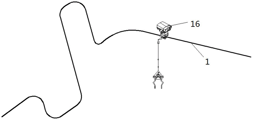 Indoor multi-dimensional orbital intelligent inspection robot