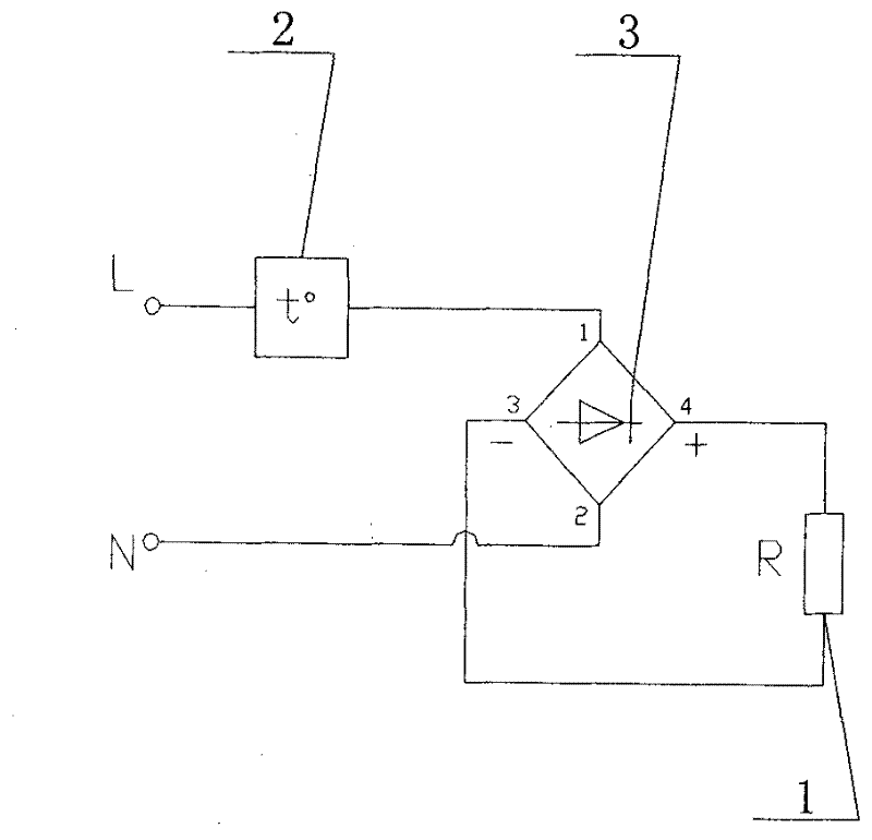 Direct current supply geothermal heating device