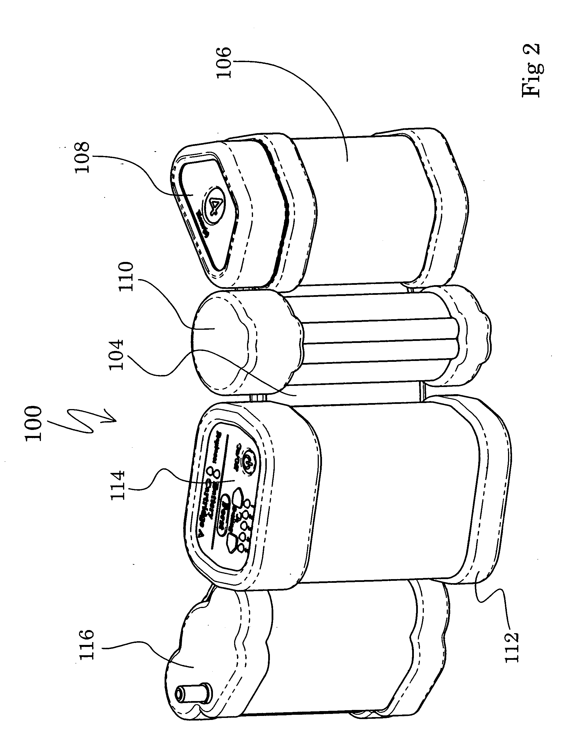 Ambulatory oxygen concentrator containing a three phase vacuum separation system