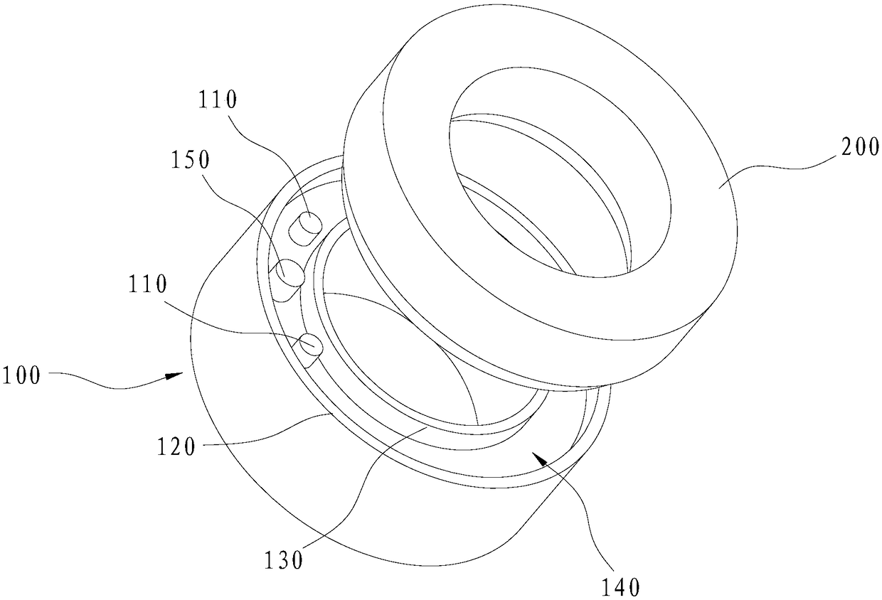 The connection structure of the modular smart ring and the modular smart ring