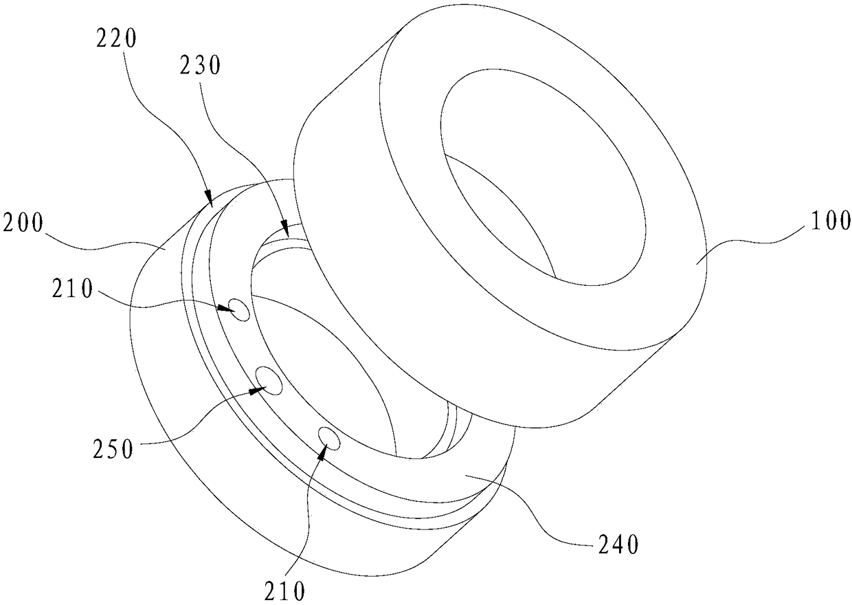 The connection structure of the modular smart ring and the modular smart ring