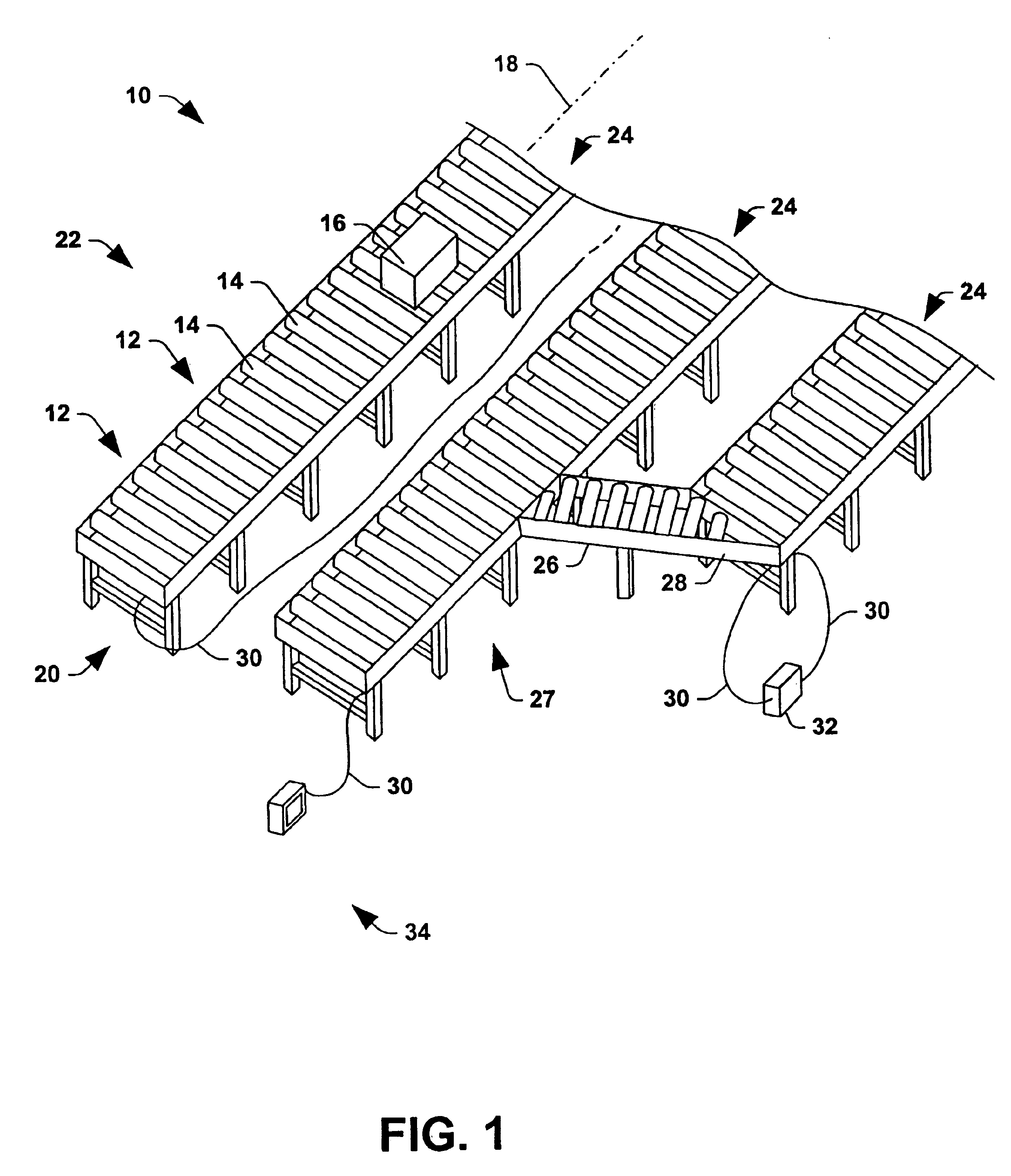 Driver board control system for modular conveyor with address-based network for inter-conveyer communication