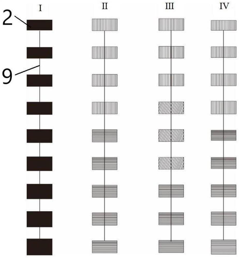 Photovoltaic module main grid structure and preparation method and application thereof