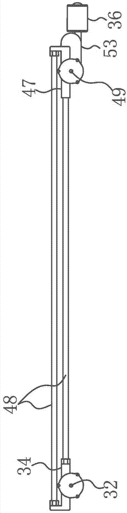 Hydraulic swing windscreen wiper with flexible wall supporting wiper connecting rod